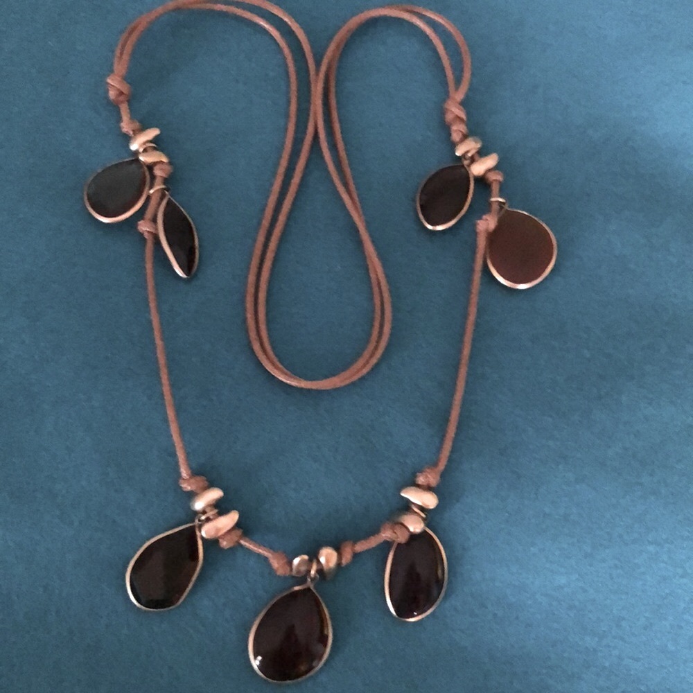 Gemstone Cord Necklace